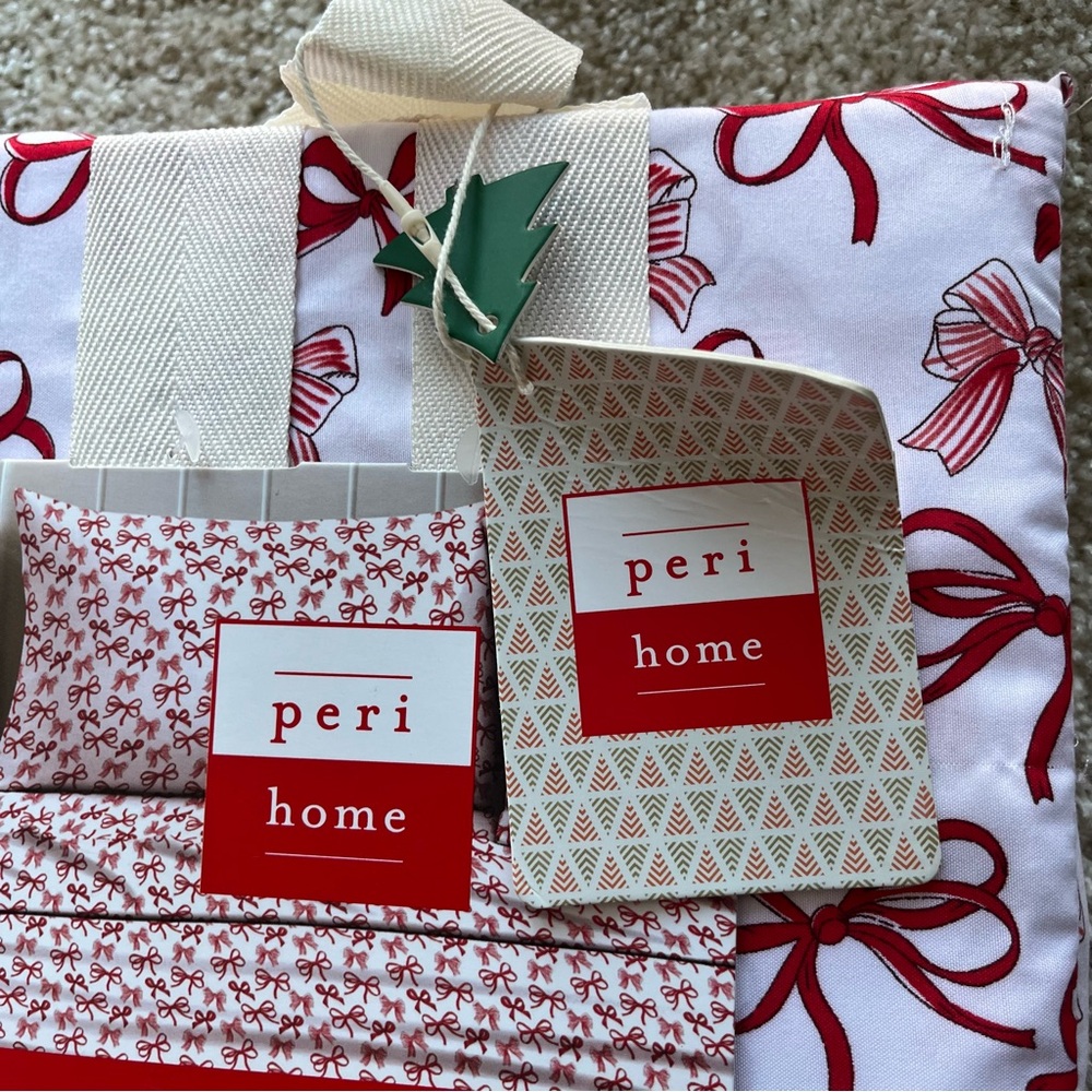Red Bow Pattern Bedding Sheets